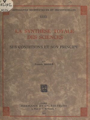 cover image of La synthèse totale des sciences